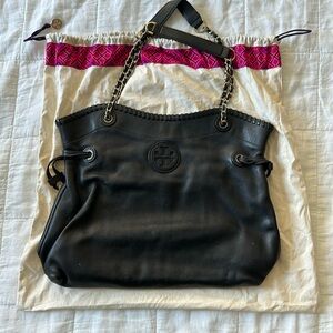 Tori Burch black leather purse